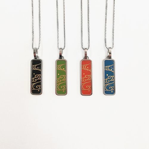 漆トップネックレス 流水