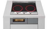 鉄・ステンレス対応 2口IH + オールメタル対応 1口IH + 両面焼グリルタイプ。 ビルトインタイプ
